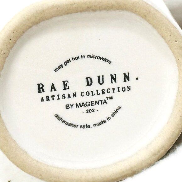 Rae Dunn 3 Ceramic Mini Coffee Demi Espresso Cups: Sip/Drink/Gulp - Picture 8 of 9